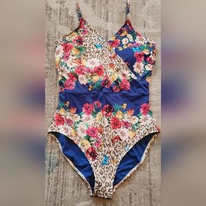 Johnny Was Fleur Braided One piece Swimsujt. Size 3X. NWT